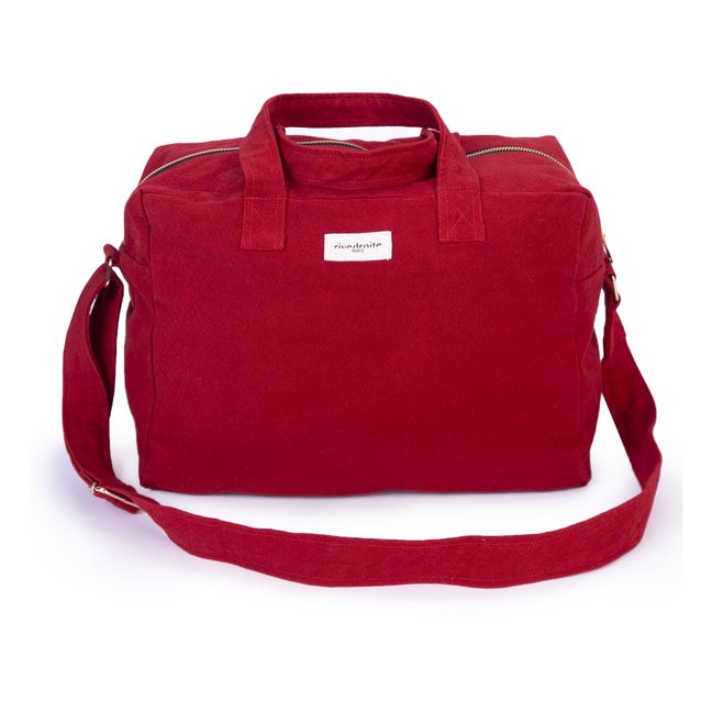 Tasche Sauval 24H aus recycelter Baumwolle Rot