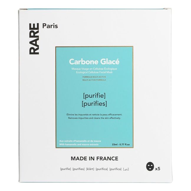 Maschera purificante Carbone glacé - Set da 5