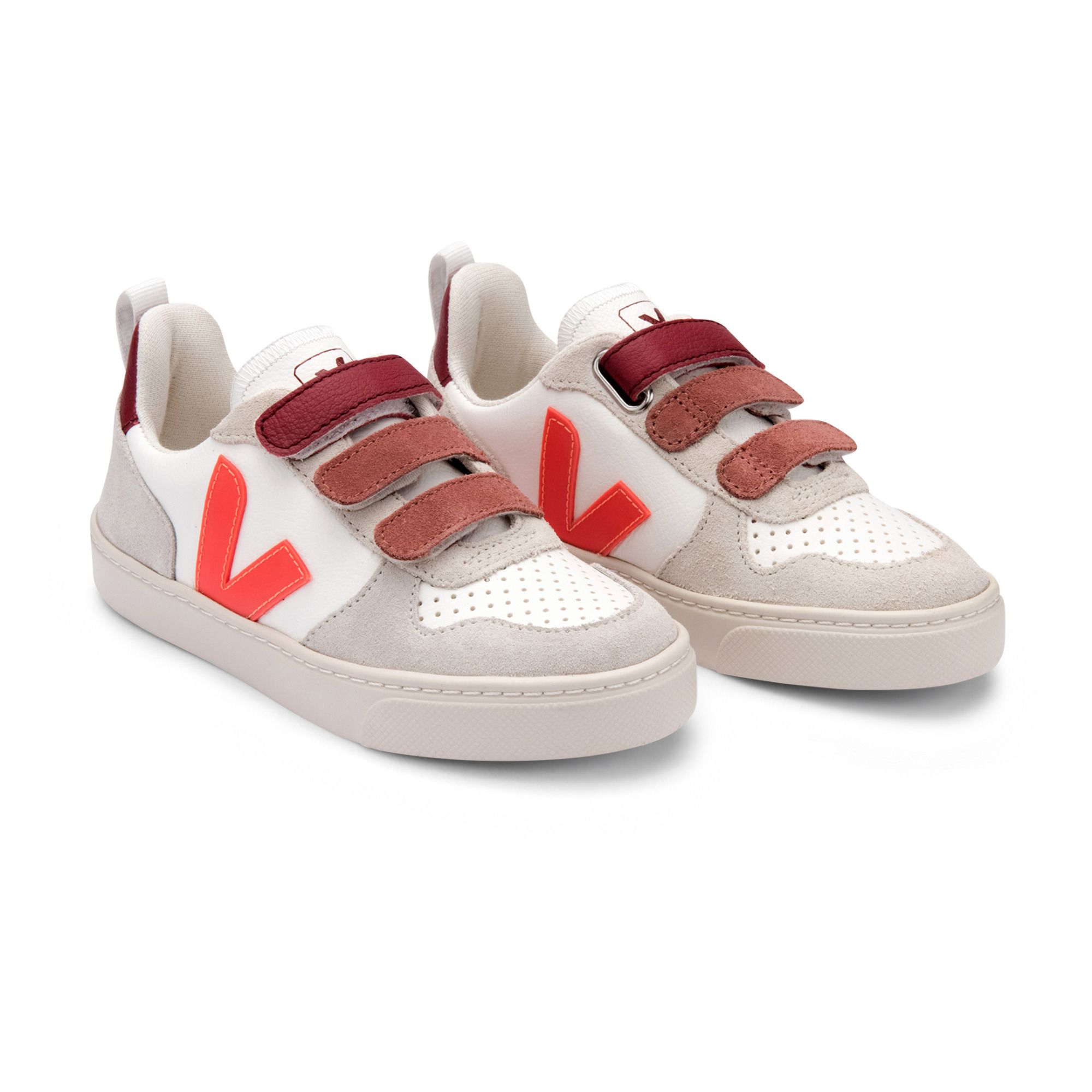 Scarpe da ginnastica in pelle, con strap V-10 Veja x Bonton Rosa Veja Scarpe  Teenager, Bebè, Bambino