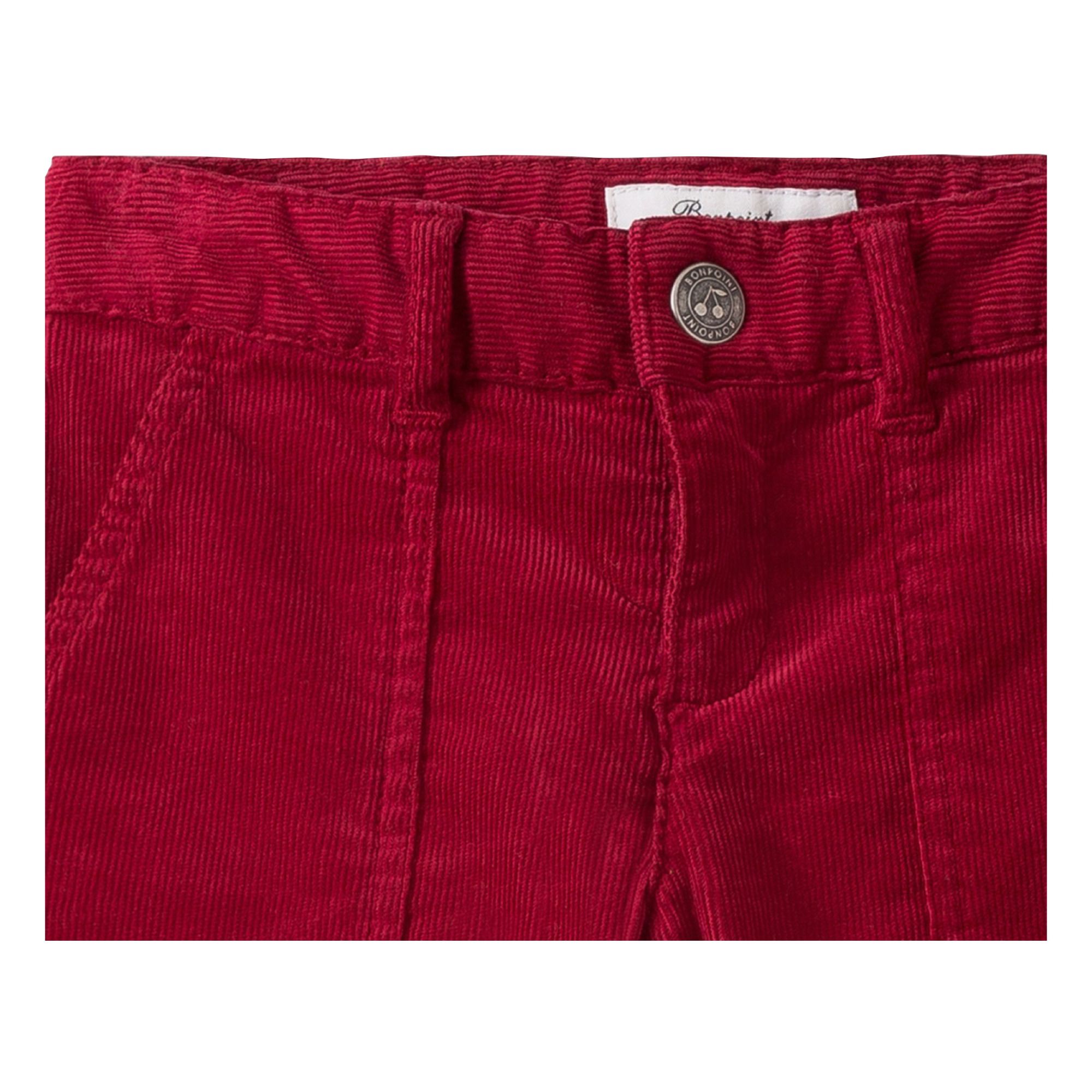 Pantalón Flare Effile de terciopelo Rojo Bonpoint Moda Joven, Infantil