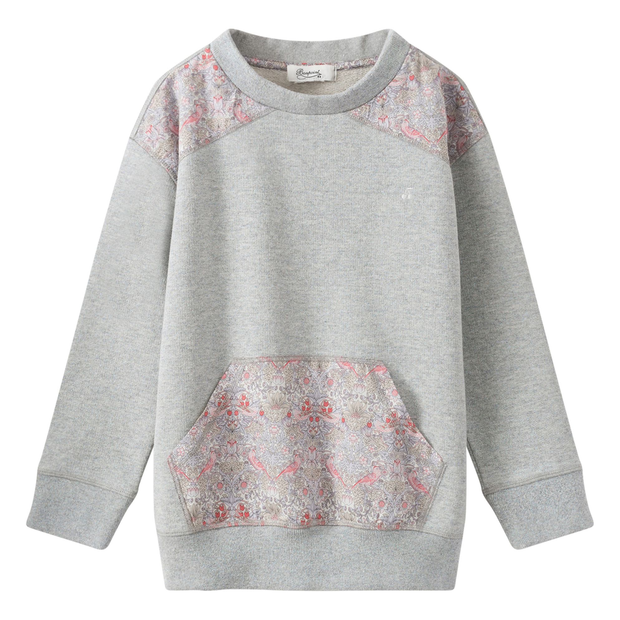 Bonpoint - Sweat Liberty Pailletté - Fille - Gris chiné