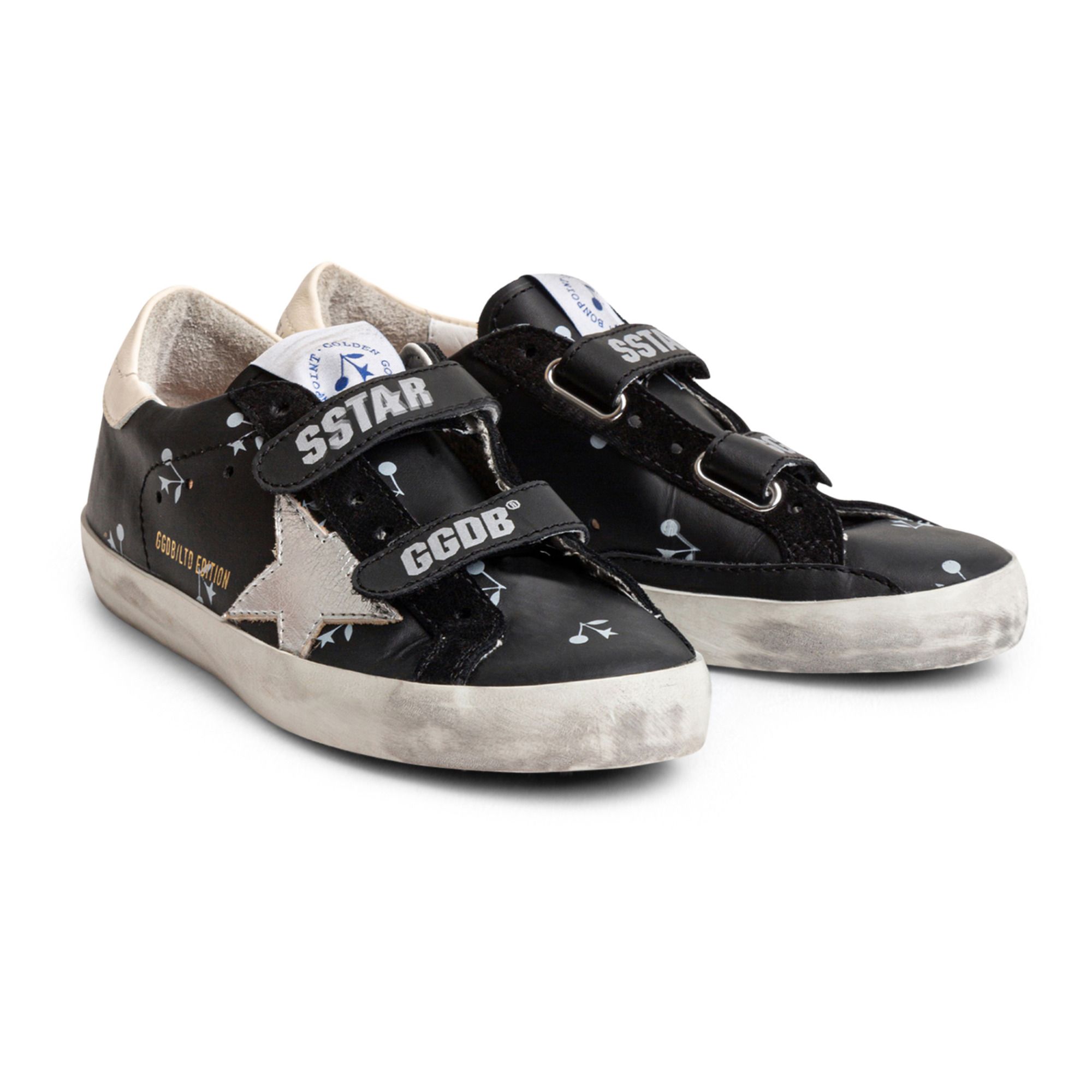 womens golden goose black sneakers