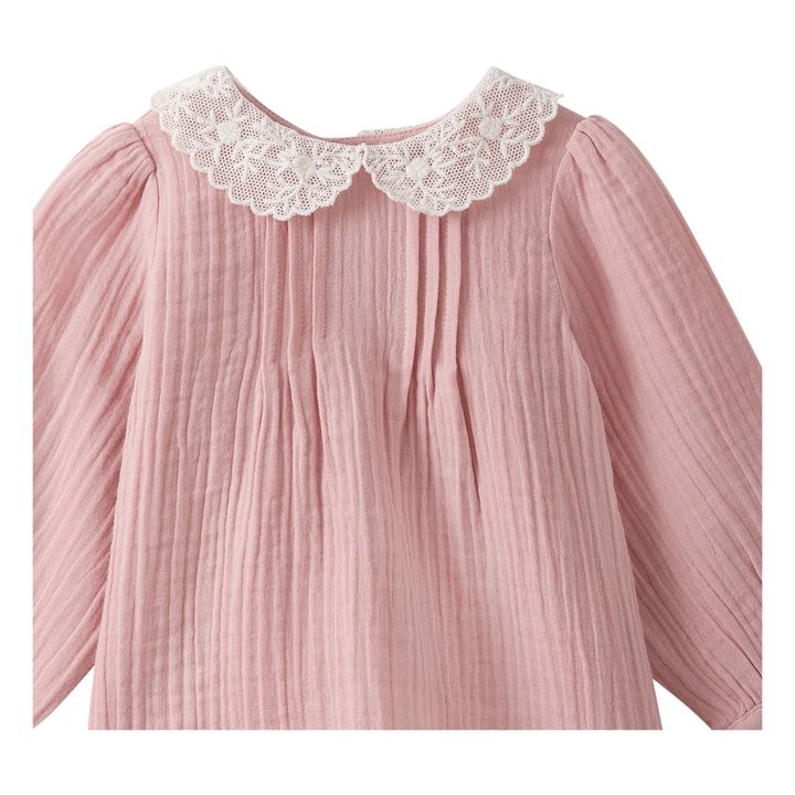 Mimosa Cotton Muslin Blouse | Pink- Product image n°1