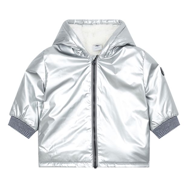 Doudoune Lentille Argente Petit Bateau Mode Bebe