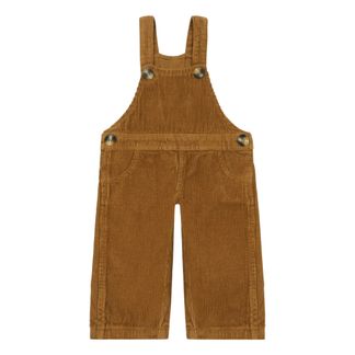 beige corduroy overalls