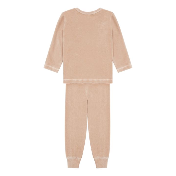 Pyjama Arbousier Velours Coton Bio | Vieux Rose- Image produit n°2