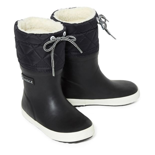 fur lined welly boots