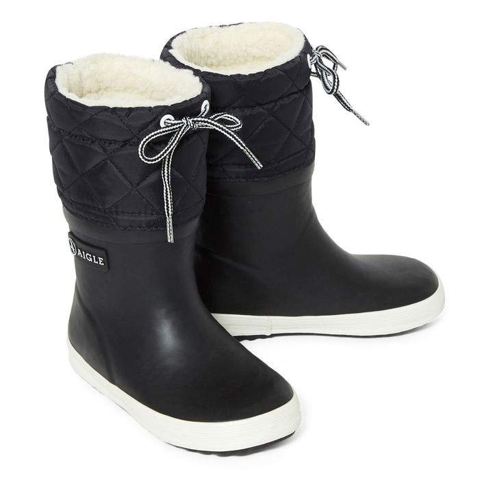 aigle fur lined wellies