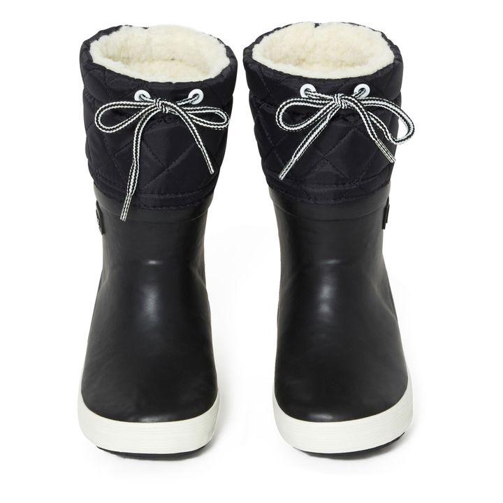 Spotty Otter Forest Leader Navy Fleece Lined Wellies