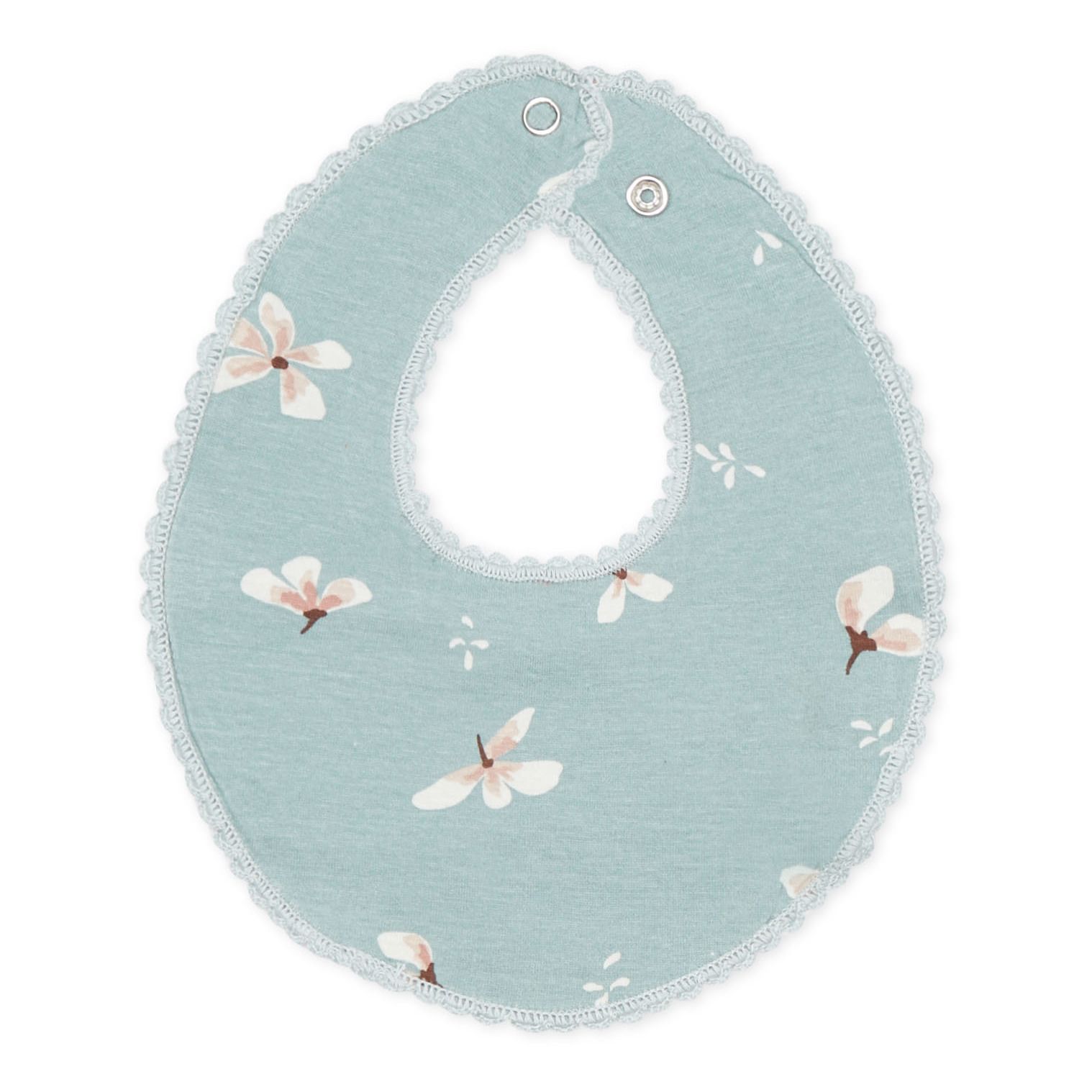 Cam Cam - Bavoir Windflower en coton bio - Bleu