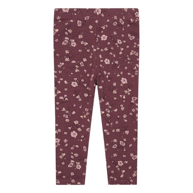 burgundy baby leggings
