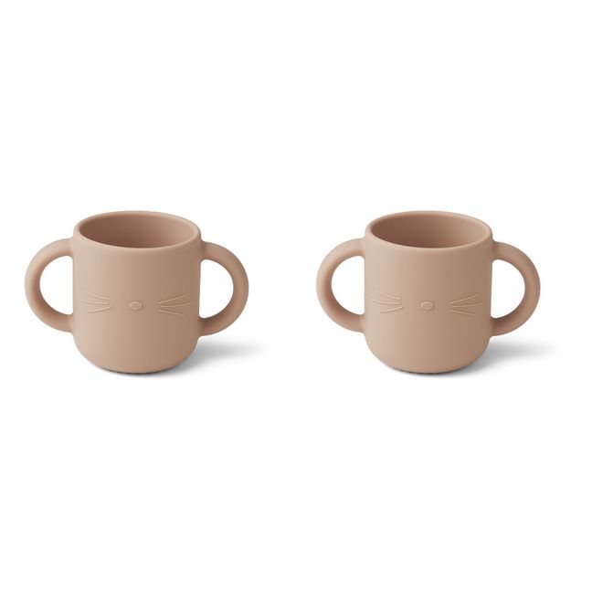 Gene Silicone Cups - Set of 2 Pale pink