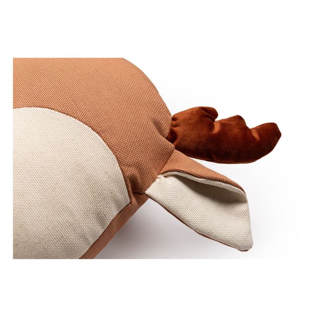 Kissen Rentier | Terracotta