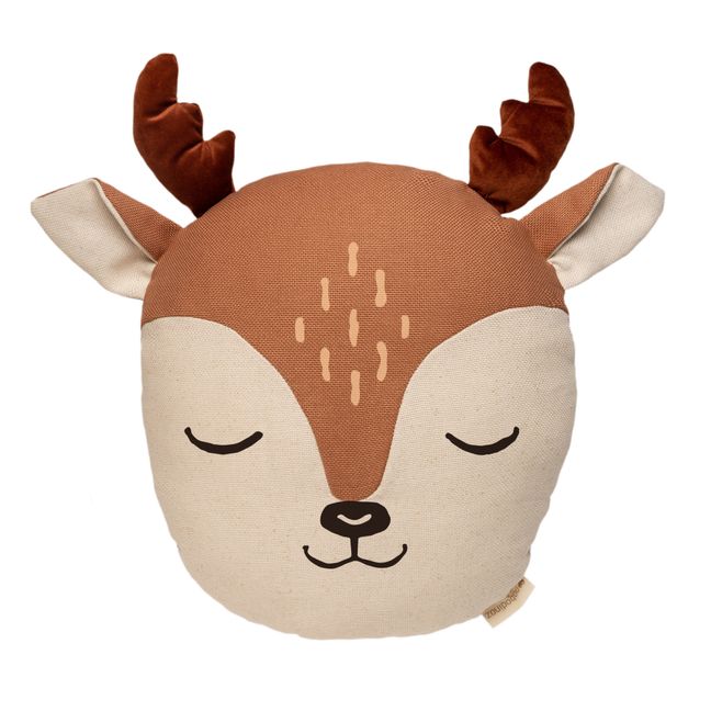 Reindeer Cushion Terracotta