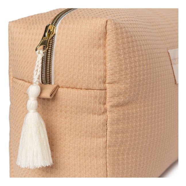 Trousse da bagno Diva in cotone bio | Nude