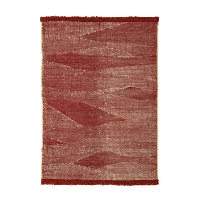 Telares Afghan Wool Rug | Red