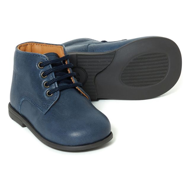 Lace-up Ankle Boots - Collection Two Con Me -   Lace-up Ankle Boots - Collection Two Con Me - Navy blue