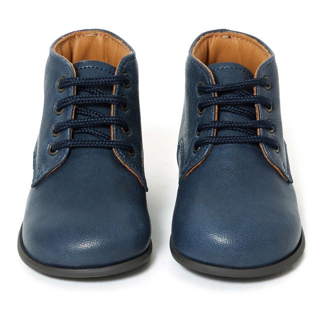 Lace-up Ankle Boots - Collection Two Con Me -   Lace-up Ankle Boots - Collection Two Con Me - Navy blue