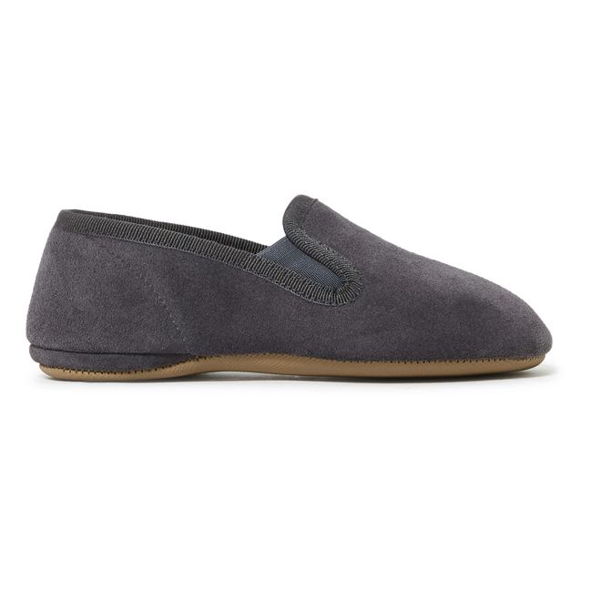 Chaussons Nubuck Gris anthracite