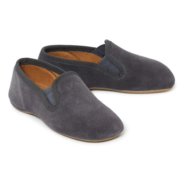 Chaussons Nubuck Gris anthracite