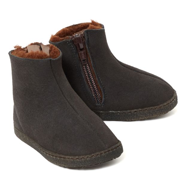 Fur Boots Charcoal grey