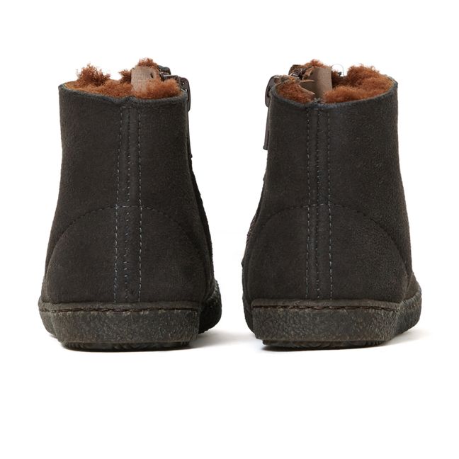 Fur Boots Charcoal grey