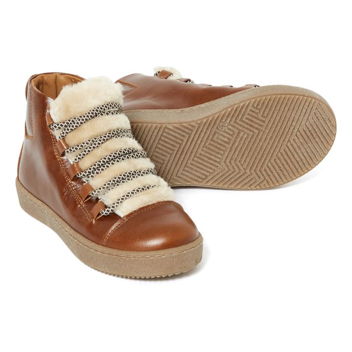 Lace-up Sneakers | Caramel