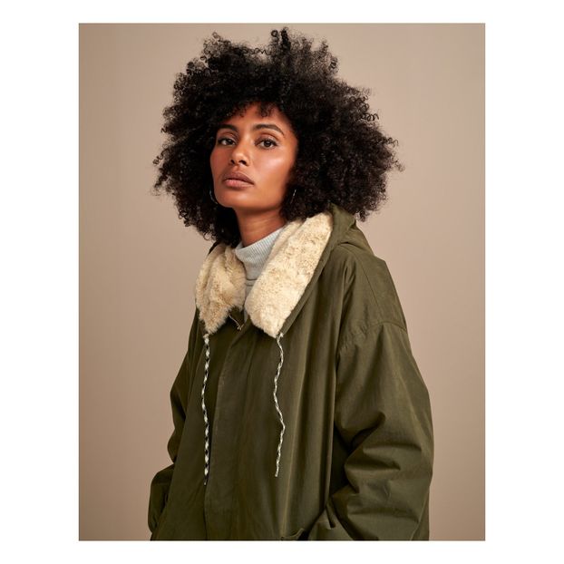 Parka Laos Collection Femme Vert olive Bellerose Mode Adulte Parka Laos Collection Femme Vert olive Bellerose Mode Adulte