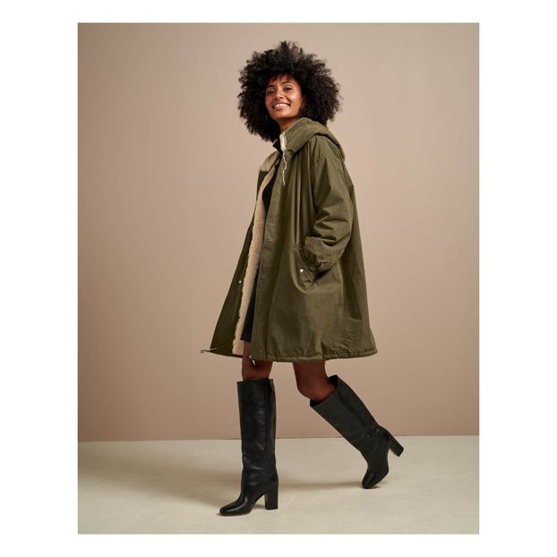 Parka Laos Collection Femme Vert olive Bellerose Mode Adulte Parka Laos Collection Femme Vert olive Bellerose Mode Adulte