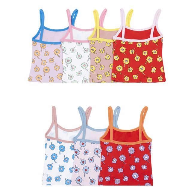 Top aus Bio-Baumwolle 7er-Pack | Rosa