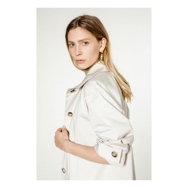 Martson Trench Coat | Ecru