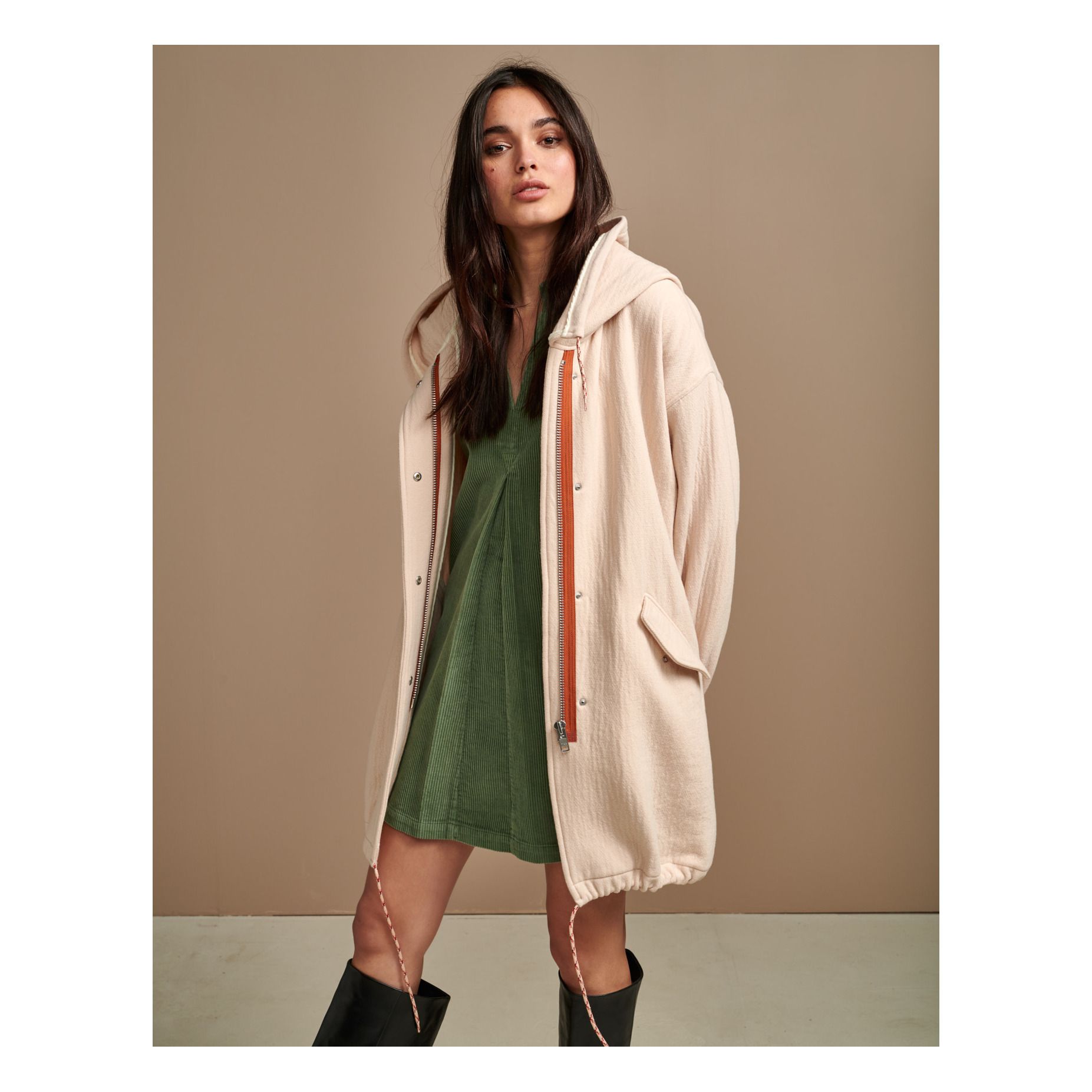 Laos Wool Parka Women's Collection Ecru Bellerose Fashion