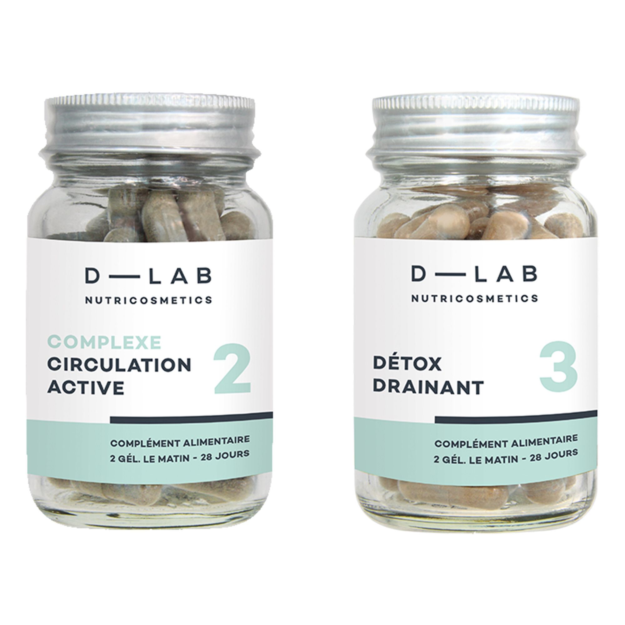 D-LAB NUTRICOSMETICS - Duo Super-Drainant - 1 mois - Blanc