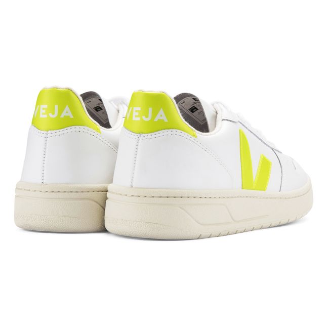 Baskets Cuir V-10 - Collection Adulte - Jaune fluo