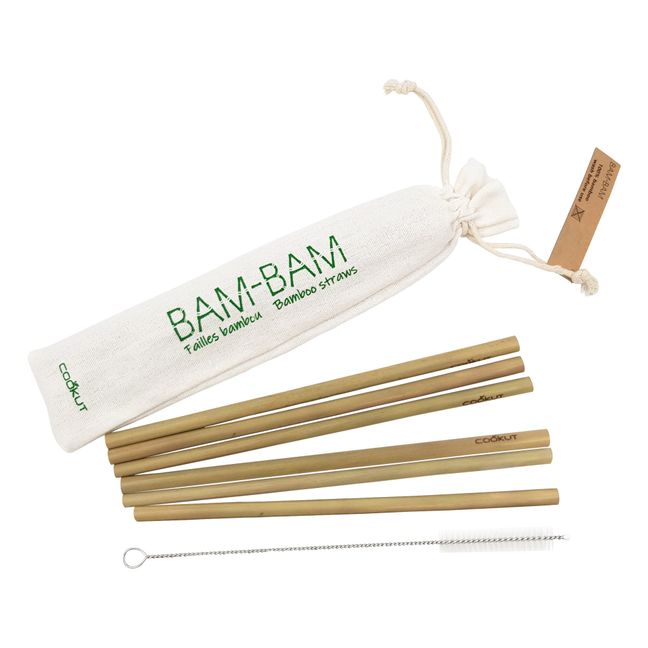 Cannucce in bambù - Set da 6