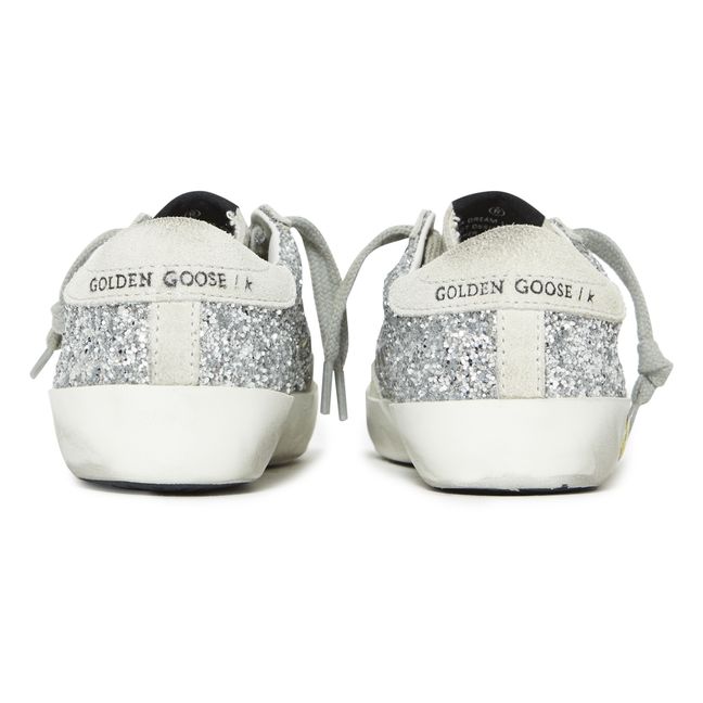 Superstar Glitter Sneakers | White