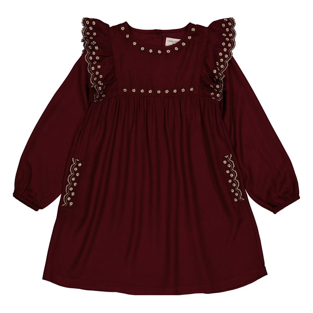 Louis Louise - Robe Leonette - Fille - Bordeaux