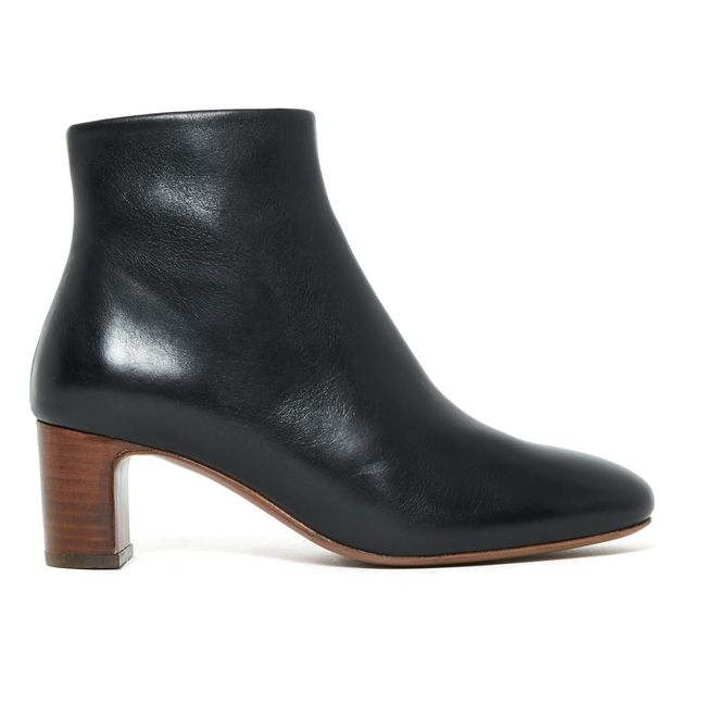 Halbstiefel aus Leder n°290 | Schwarz