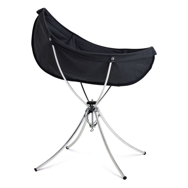 Kit complet: sac bandoulière, support, chaise, berceau et transat | Noir
