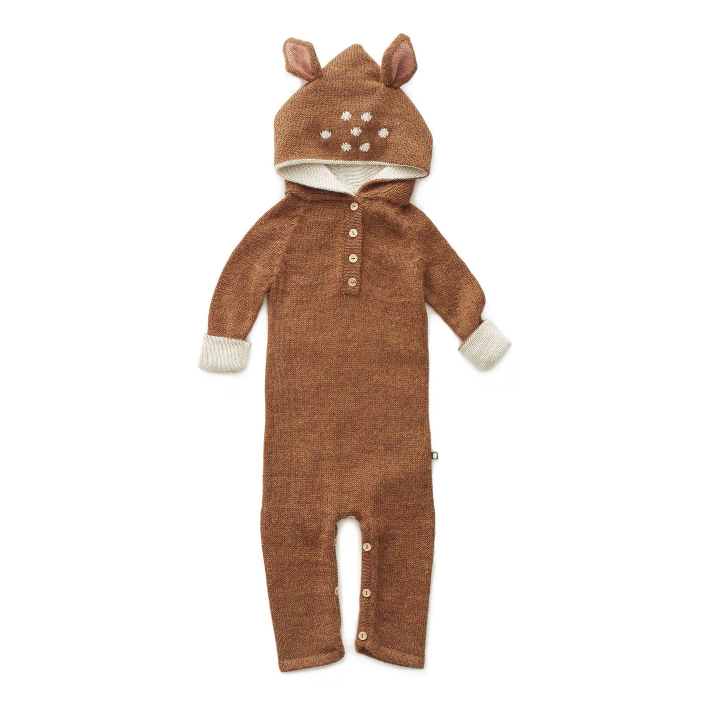 Oeuf NYC - Combinaison Capuche Baby Alpaga Bambi - Fille - Marron