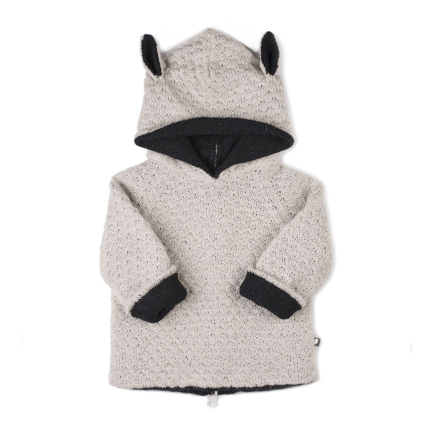 Burnou mit Kapuze Baby Alpaka Sheep | Weiß- Produktbild Nr. 0