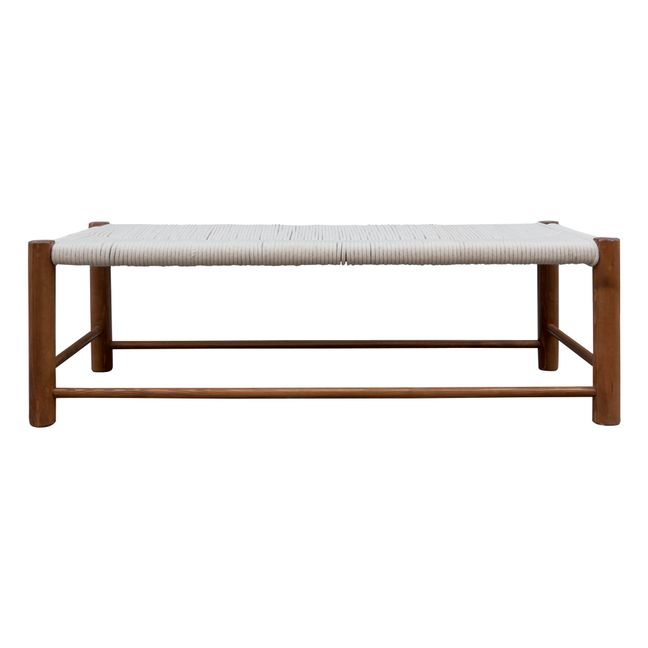Banc Carlo en corde | Bois clair