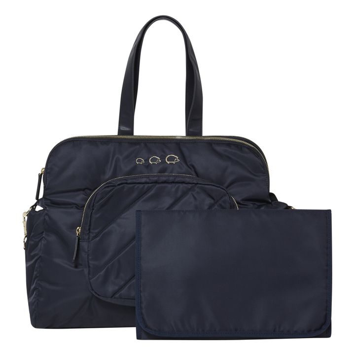 Leon the Hedgehog Changing Bag | Navy blue- Product image n°1