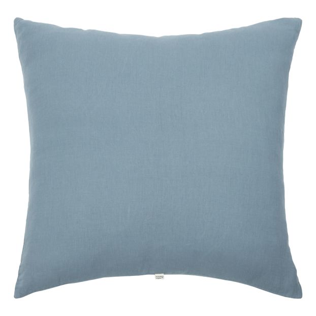 Barley Linen Pillowcase Blue Poudre Orge Muslin Pillowcase Blue Poudre