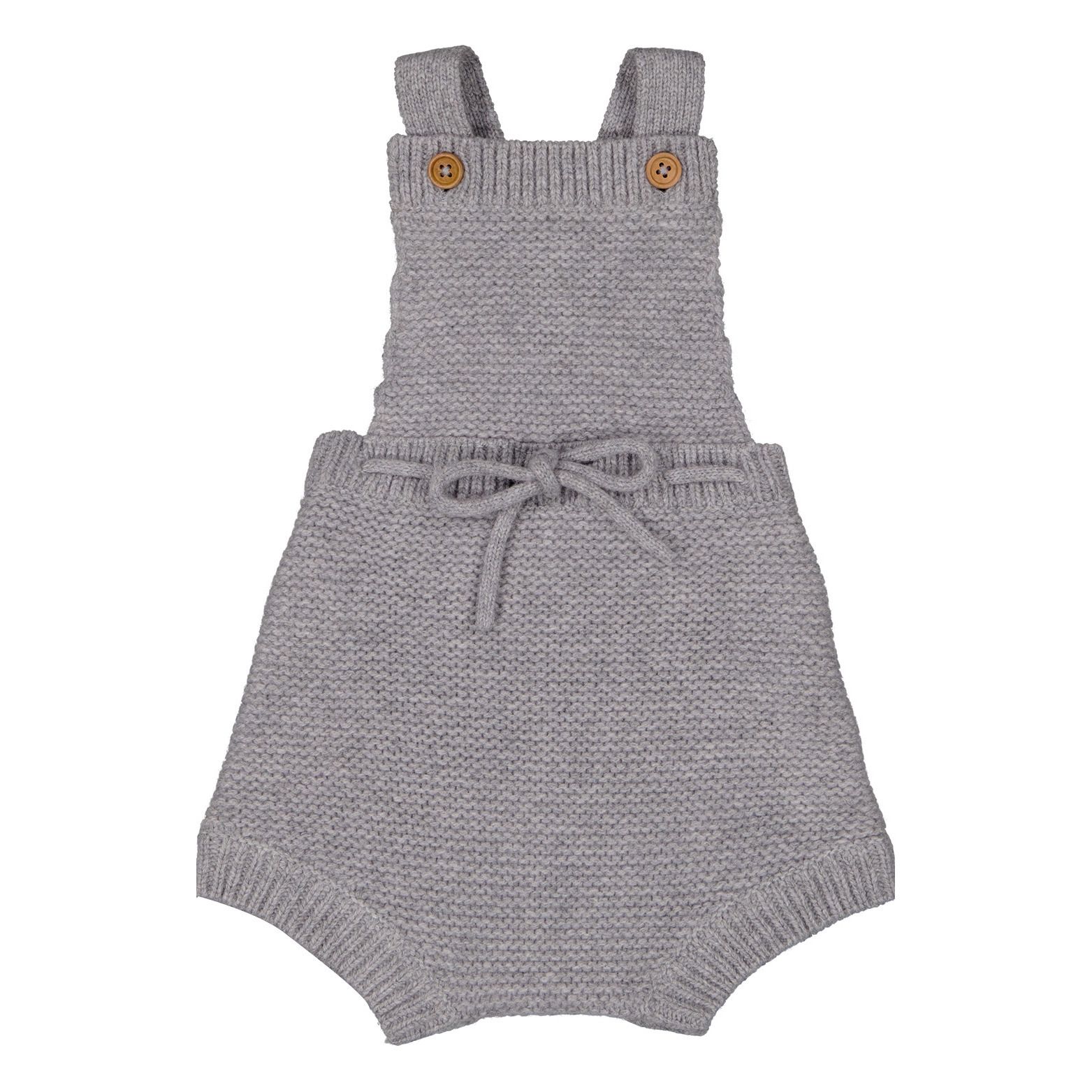 Louis Louise - Barboteuse Mérinos Manu - Fille - Gris