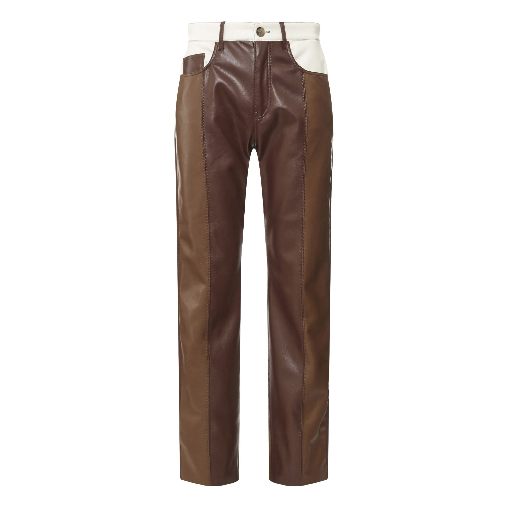 Pantalon Vinni Patchwork Cuir Vegan