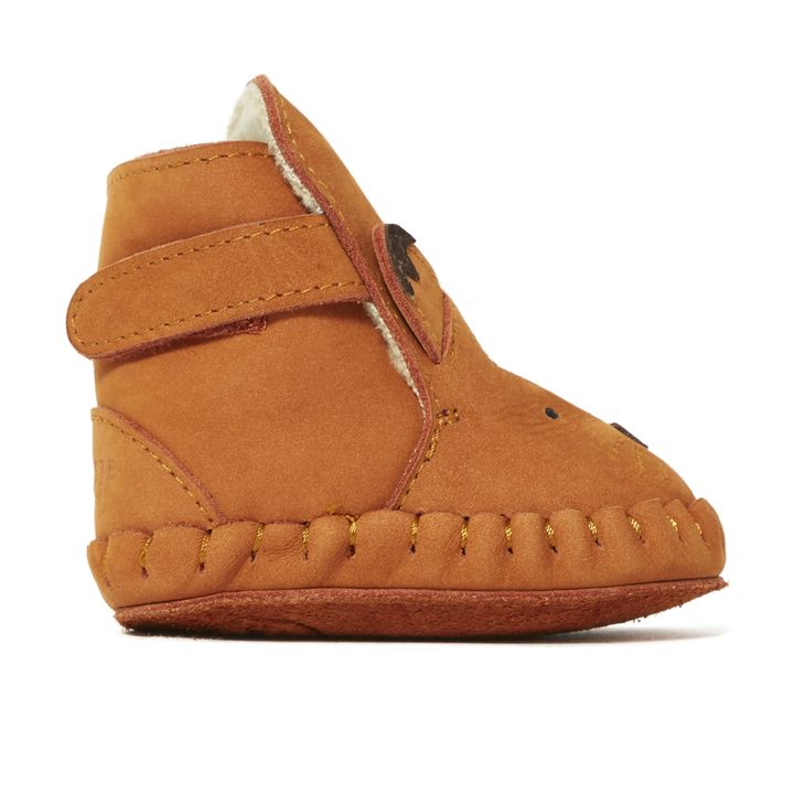 chausson cuir renard