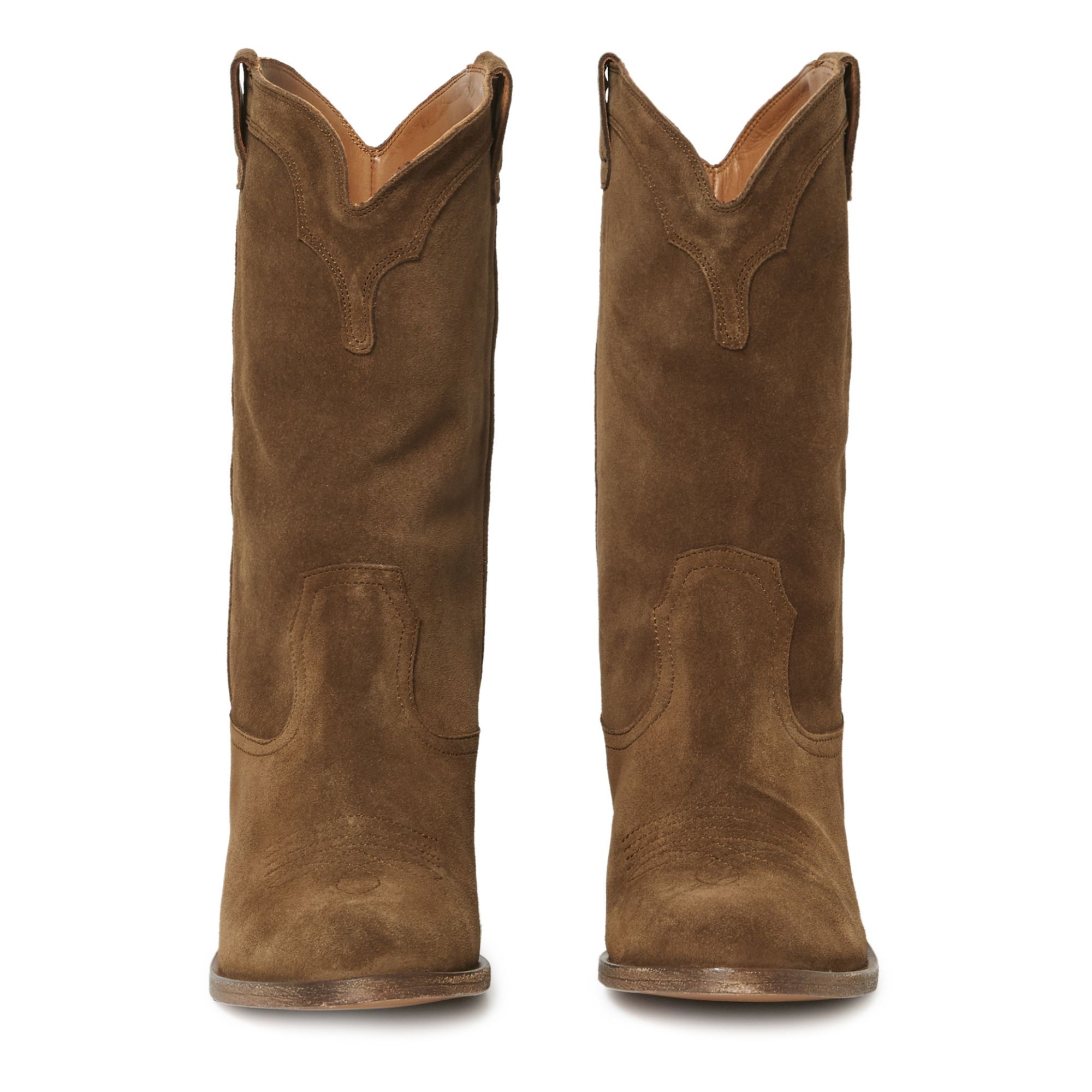 suede cowboy style boots