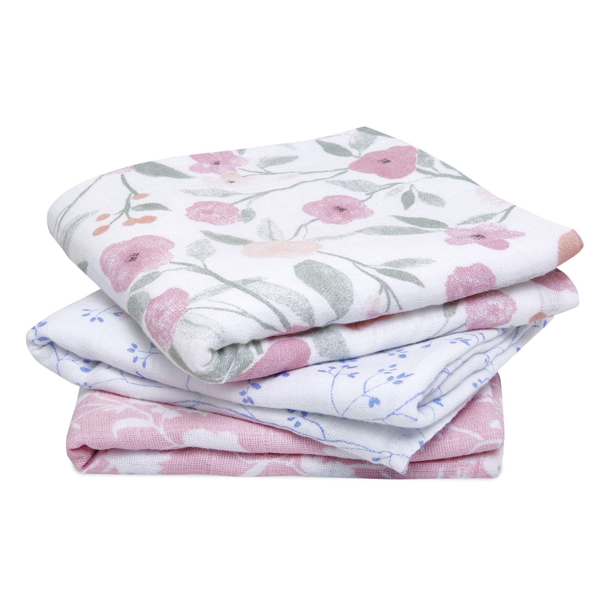 aden + anais - Musy langes en mousseline Ma Fleur - Set de 3 - Multicolore