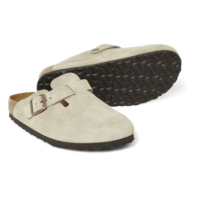 Sabots Boston Cuir Suede - Collection Adulte - Taupe